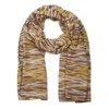 styleBREAKER 01016205 Women's Scarf with Colourful Overlapping Stripes Pattern Lightweight
