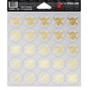 Award Decals Skull and Crossbone (100 Stickers) (Vegas Gold on