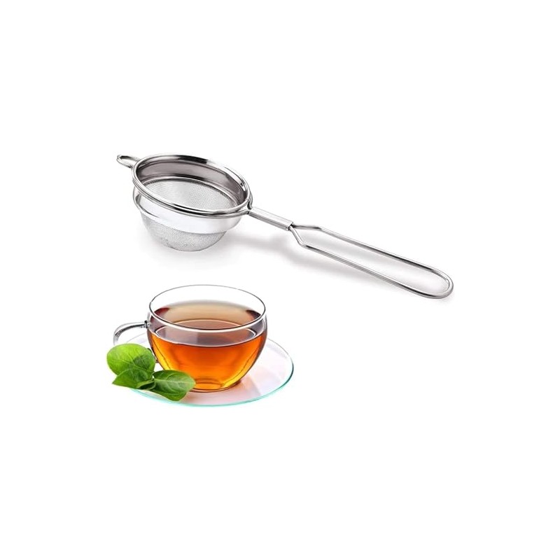 Tanish Trading Stainless Steel Tea Strainer/Chai Filter/Coffee Filter/Juice Filter with