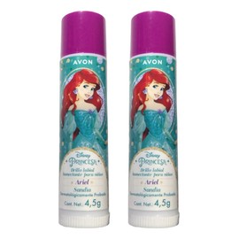 Bálsamo Humectante Para Labios Princesa Ariel Avon Kit 2pz