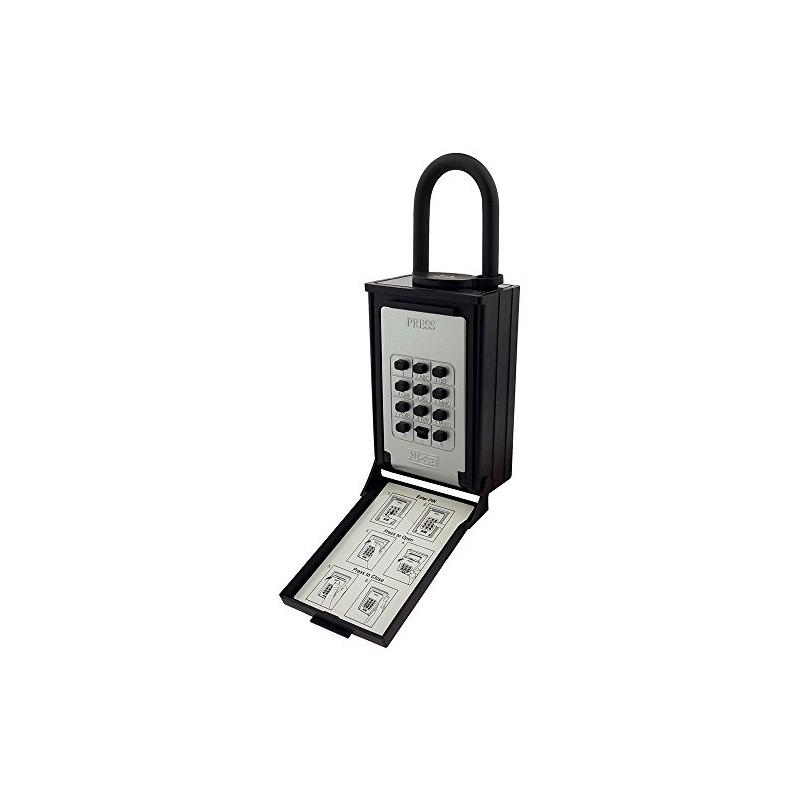 NU-SET 2084-3 Key/Card Storage Push Button Lockbox with Combination Locking