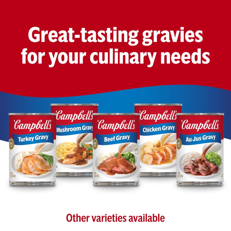 Campbell’s Turkey Gravy, 10.5 oz Can (12 Pack)