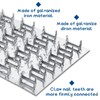 LOYORTY 20PCS Truss Plates, 3x6 Inch Pronged Truss Mending Plates,