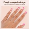 Vansiho 300 Unidades de Uñas Postizas de Gel Francesas, Uñas