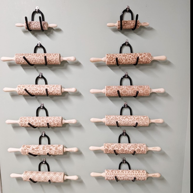 YYST Rolling Pin Holder Rolling Pin Display Rack Storage -
