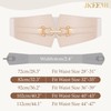 JKEEMI - Cinturones elásticos anchos para mujer, cinturón elástico con