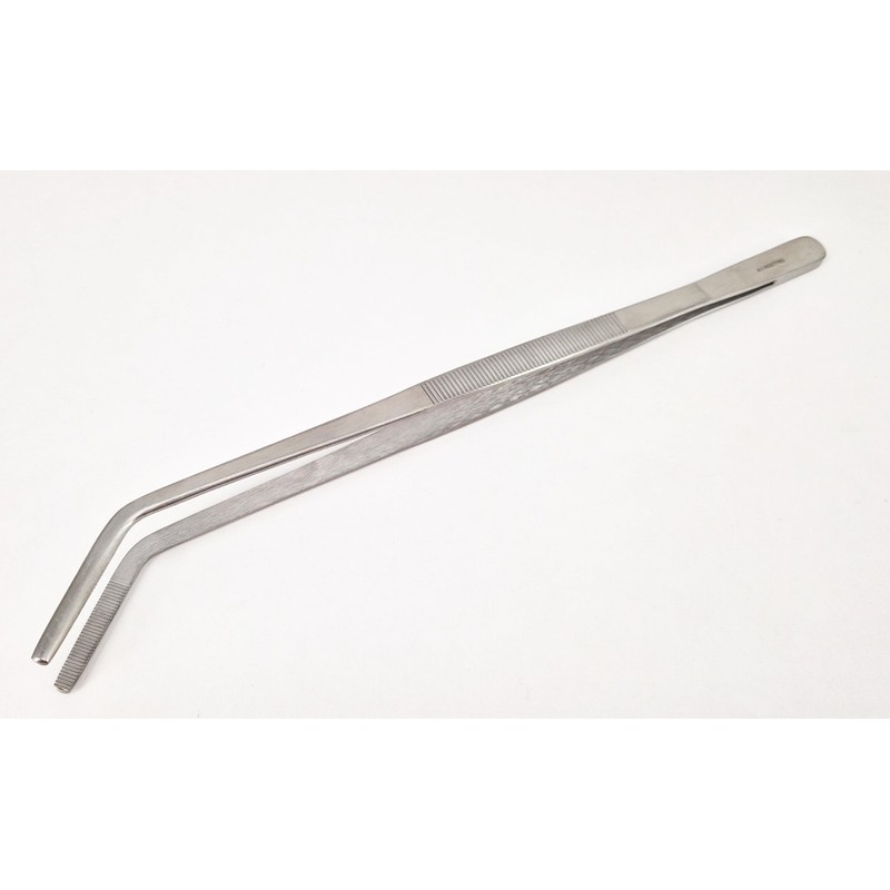 Tweezers, Front Angled Version 30 cm for Laboratory Use, Practice,