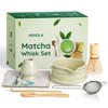NEKOLA Matcha Whisk Set (7Pcs) Matcha Bowl, Bamboo Whisk, Whisk