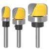 ASNOMY 1/4 Inch Shank Bowl and Tray Router Bit,3Pcs Cove