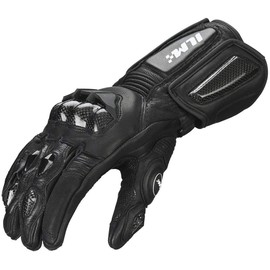 ILM Air Flow Leather Motorcycle Gloves for Men and Women Model-GRC01L (XXL, Black-Long)