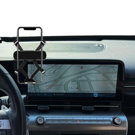 JNGXQ car Phone Holder for 2024 2025 Hyunda-i Kona SE, SEL, N Line, Limited 12.3 inch Phone Mount Interior Accessories (for 2024-2025 Kona)