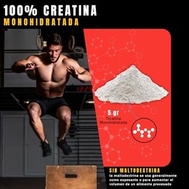 NSN | Creatina Monohidratada Grado Farmacéutico | 100% Pura Alta Solubilidad (No Arenosa) - con Pruebas de Laboratorio | Suplemento Deportivo de Alta Pureza | 100 Servicios