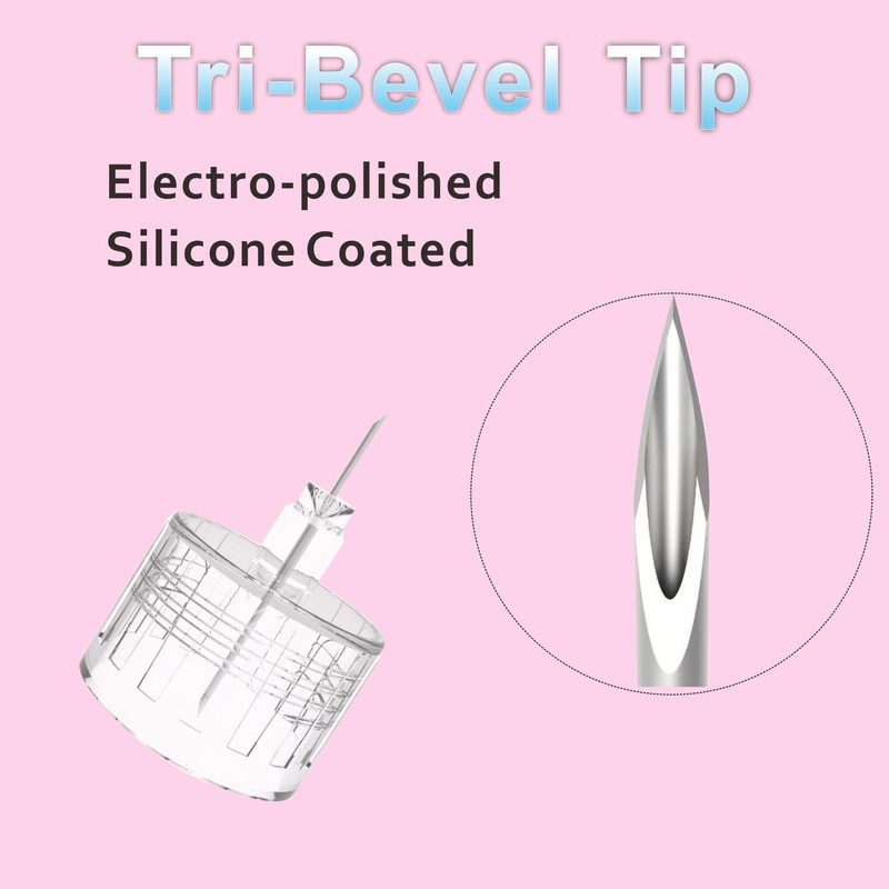 Pen Tips 31G x 8mm (5/16"), 100 Count, Universal Fit
