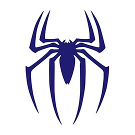 Spider Vinyl Sticker Decals (Pack of 2) for Car Bumper Window Laptop Tablet Phone (12" x 8.8", Purple)