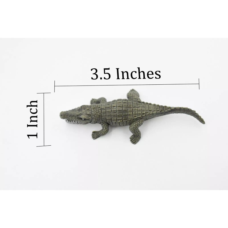 K&M Alligator, Gator, Reptile, Realistic Soft Rubber Model, Toy, Figure