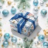 RUSPEPA Christmas Wrapping Paper Roll - Mini Roll - Christmas