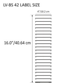 Littversions 3/4" Breaker Side 2 Labels Vinyl Fuse Box Circuit Breaker Panel Directory Labels/Decals/Stickers for All Electrical Panel/Load Centers Waterproof