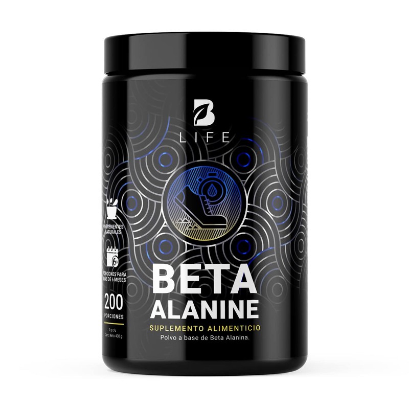 B Life Beta Alanina Pura en Polvo 200 Servicios 400g