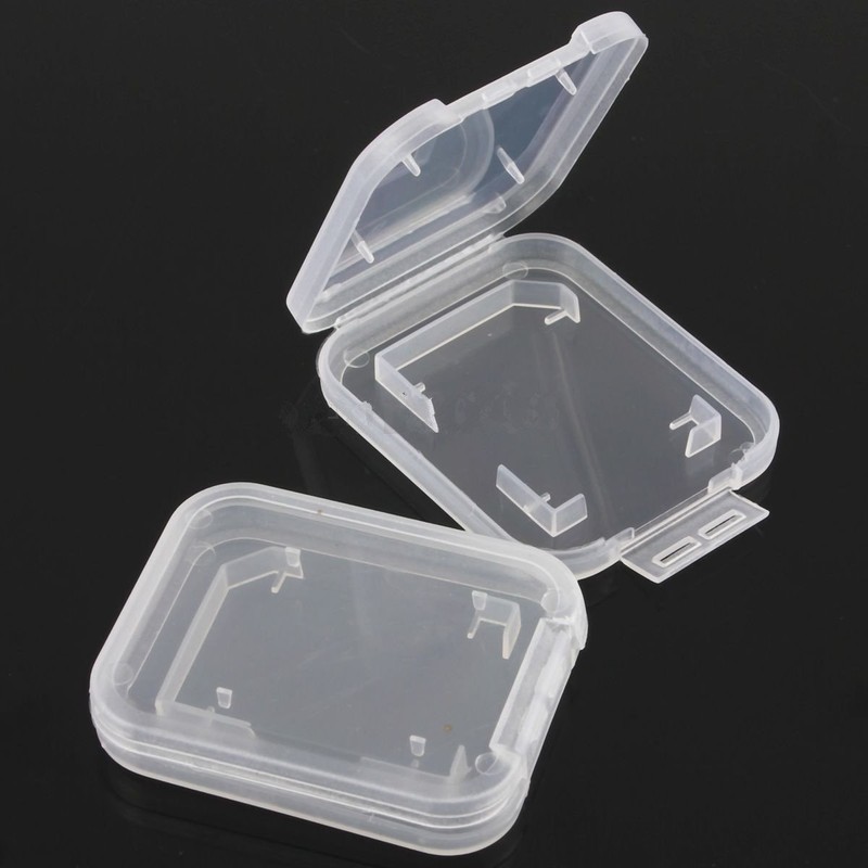 GOOTRADES Transparent Standard SD SDHC Memory Card Case Holder Box