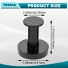 Yetaha 4 Pack Black Heavy Duty Powerful Magnetic Hooks, Versatile