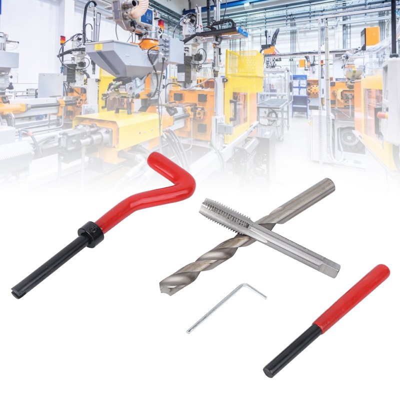 25pcs M10 Thread Repair Kit Thread Tap Drill Bit Damaged