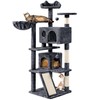 Topeakmart Topeakmart 57 inches Multi-Level Cat Tree Cat Condo with