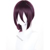 Reze Cosplay Wig Short Dark Purple Anime Cosplay Wigs with