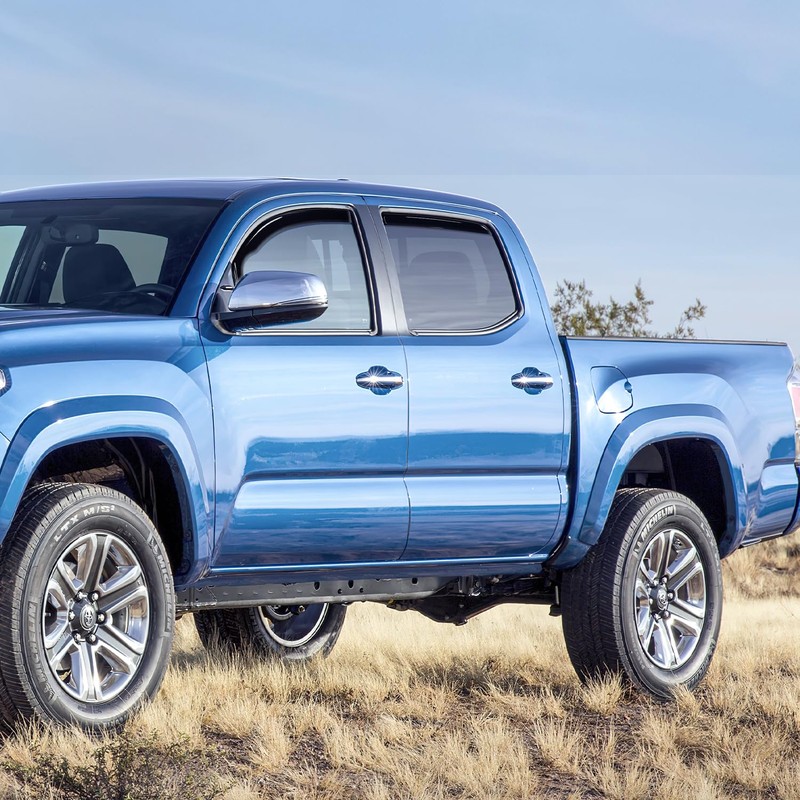 Nilight Durable Rain Guards for Toyota Tacoma Double Cab 2016