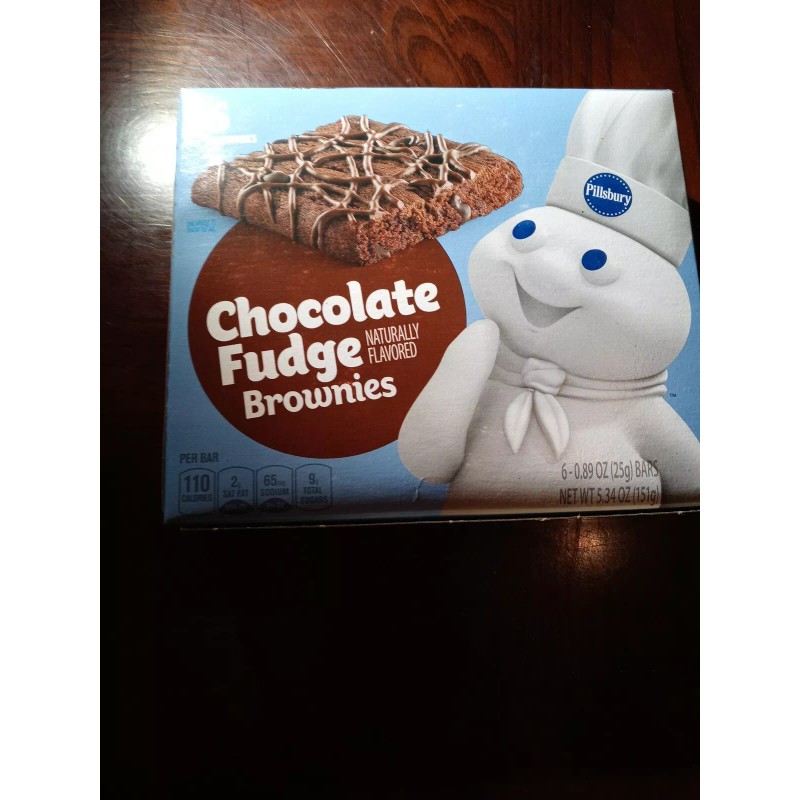 pillsbury Chocolate Fudge Brownies 1ea 6 Per Box