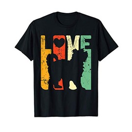 Retro Love Shih Tzu Dog Gifts Vintage Shihtzu Lover 70s 80s Men Women T-Shirt