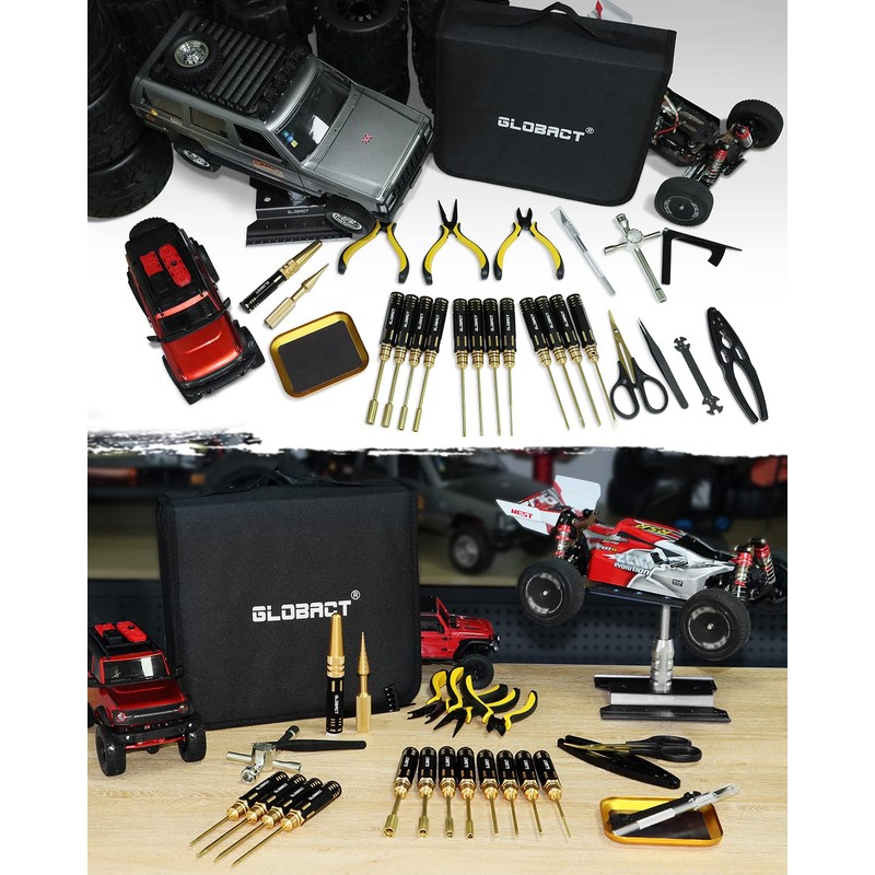 GLOBACT RC Tool Kit RC Screwdriver Kit, RC Car Stand,