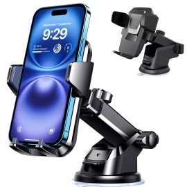 Car Phone Holder Dashboard Windshield Car Mount for iPhone 16 15 14 13 Pro Max