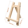 2 Pcs Mini Wooden Artist Triangle Easels, Table Display Stand