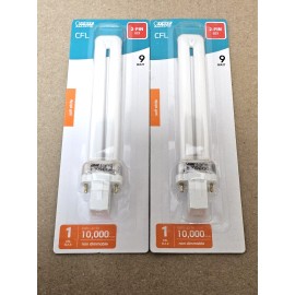 Feit Electric 2 Feit Electric CFL 2 Pin G23 Base 9w Soft White Light Bulb & FREE SHIPPING