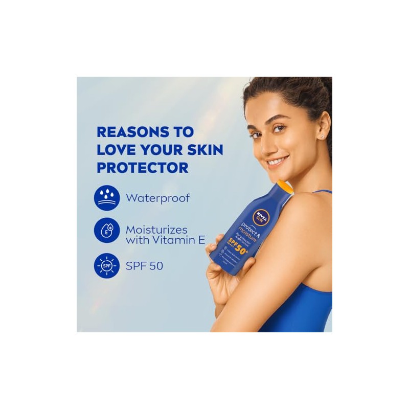 Nivea Loción solar hidratante SPF 50 | 4.2 fl oz