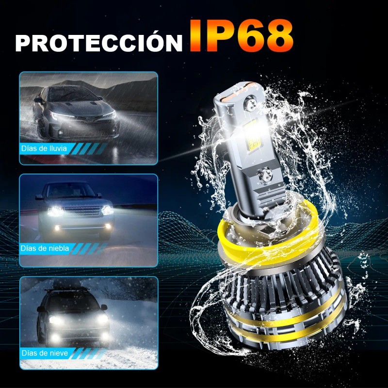 Kit De Faros Led H11 9005 9006 Auto Csp Canbus