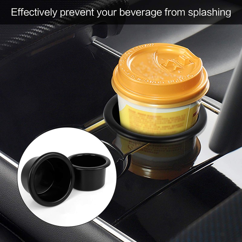 4 Pieces Plastic Cup Holder Inserts, 87mm Diameter Table Cup