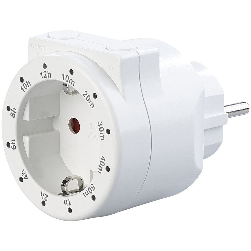 revolt Socket Timer: Socket with Countdown Timer, Status LED, 3,500