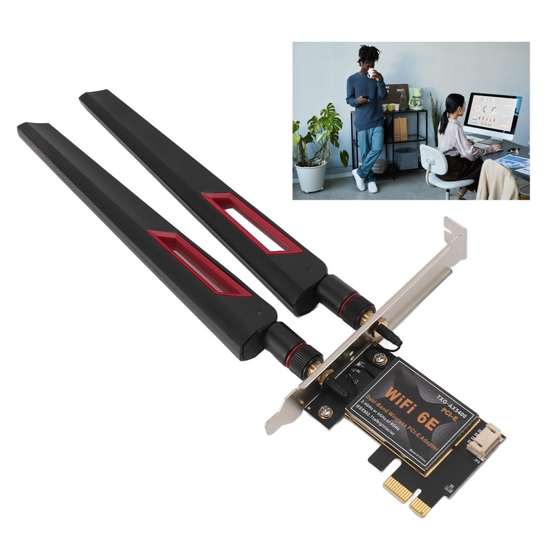 QCNFA765 WiFi 6E Card 6000Mbps 2.4G 5G 6G Bluetooth 5.2