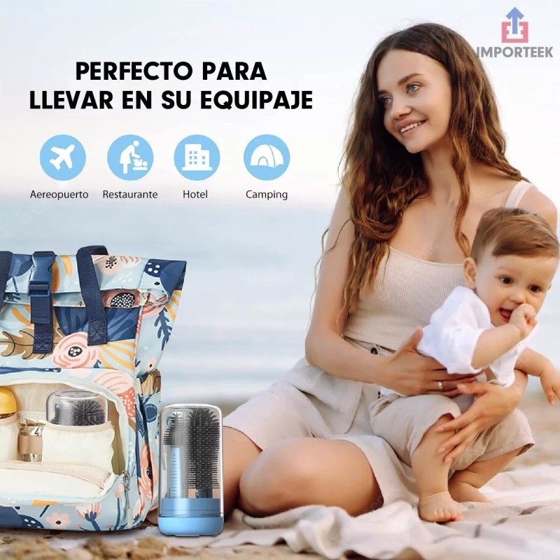 Importeek Cepillos Limpieza Lava Botellas Termos Biberones Cilindros