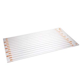 Martellato Transparent Plastic Rectangular Baking Pan, 3 & 6 Cm Cutting Strips