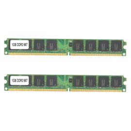 2PCS DDR2 Memory, 1GB DDR2 667MHz 240Pin Memory Module, Designed for PC2 5300 Desktop Computer, Fully Compatible Double-Sided 16 Particle Memory Module
