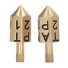 2PCS 6 Sides Rotary Dice with Shank Solid Metal Gyroscope