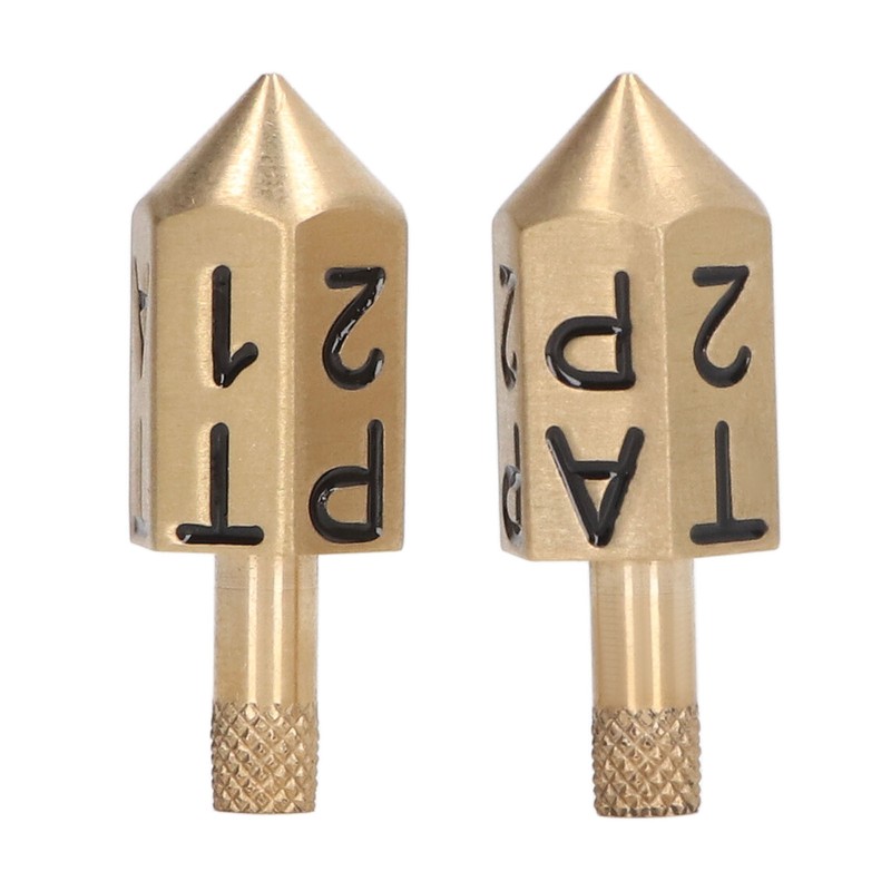2PCS 6 Sides Rotary Dice with Shank Solid Metal Gyroscope