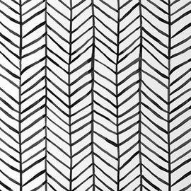 MulYeeh 17.5'' x 314'' Adhesive Peel and Stick Paper Herringbone Black White Wallpaper Removable Wall Covering Prepasted Decorative