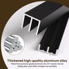 Orechic 2Sets Aluminum Sliding Door Track Set for 1/4" Thick