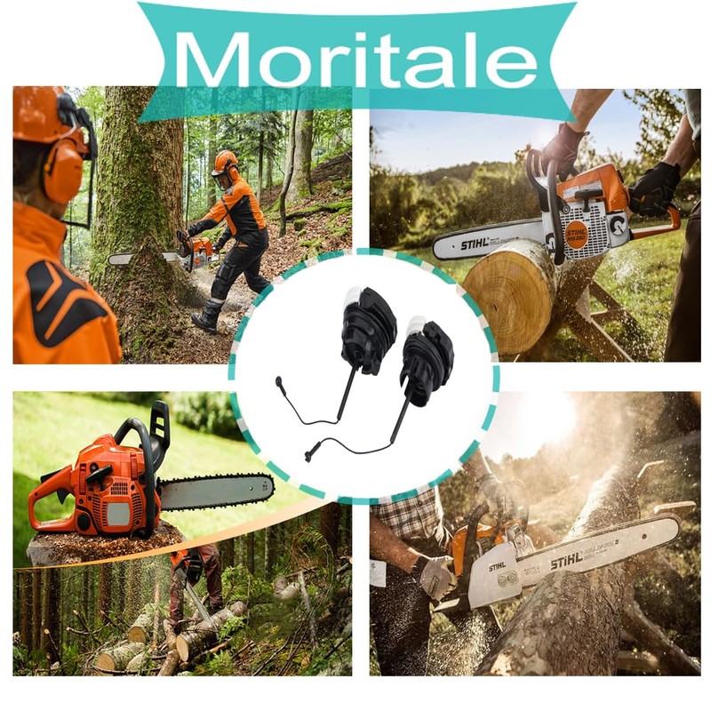 Moritale Fuel & Oil Cap for Stihl Chainsaw MS171, MS181,