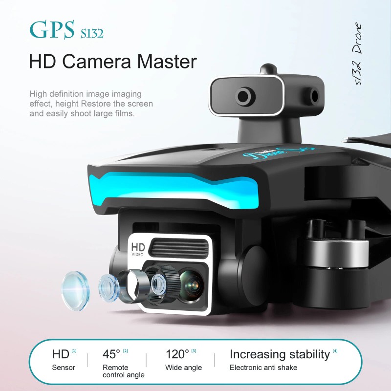 Paddsun 5G 8K GPS Drone Pro with HD Brushless Dual