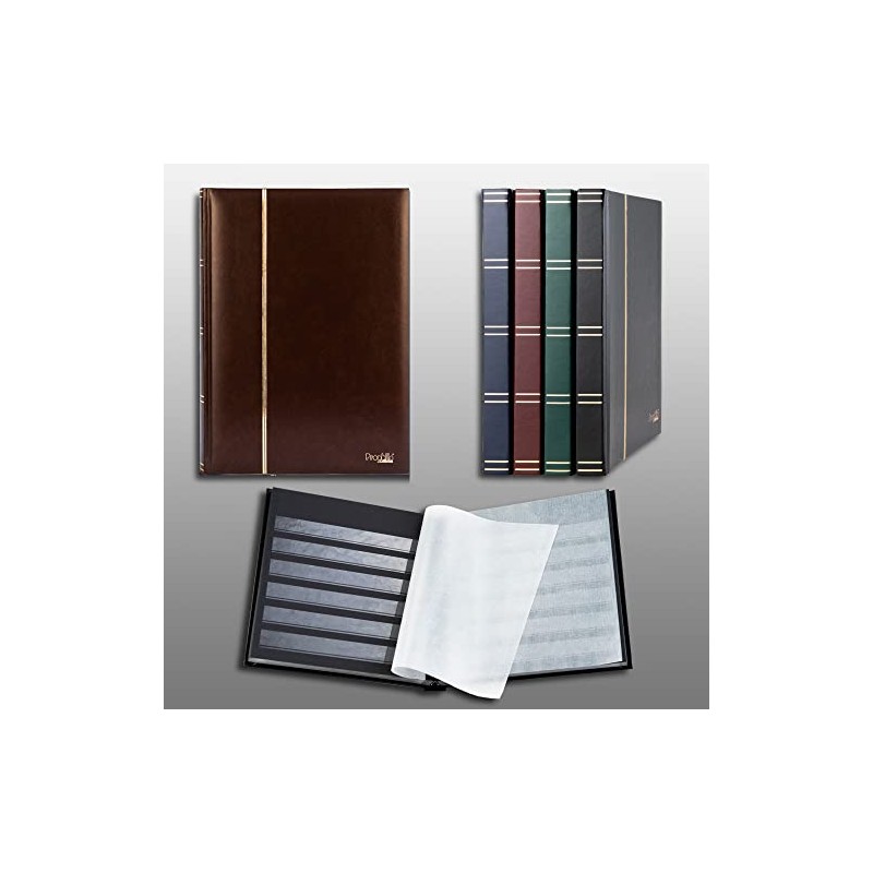Prophila 32 Black Pages A5 Prophila Stamp Pocket Book Brown
