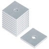 heneng 10 Pcs Square Plate Washers, 3/8"(ID) x 2" x